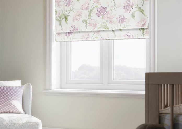 Laura Ashley Gosford, Grape - Twist&Fit Roman Blind - Image 5